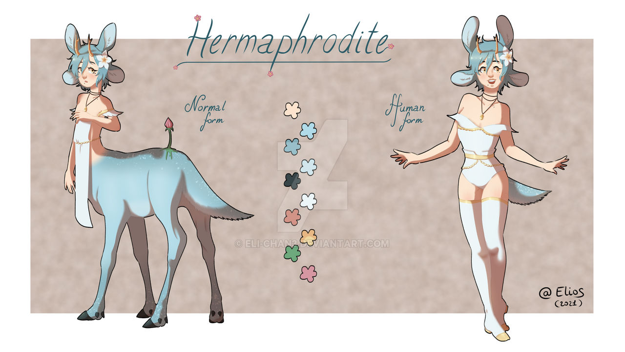 hermaphordites hermaphrodite refsheet by Eli-chan3 on DeviantArt