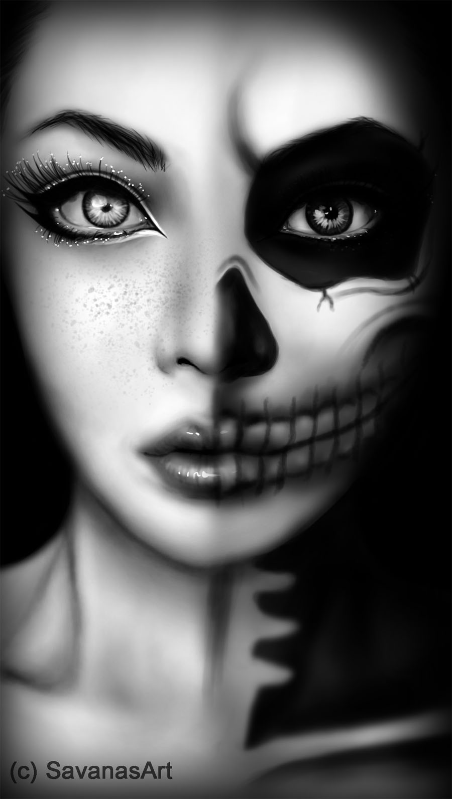 Half Dead By Savanasart On Deviantart Half Dead By Savanasart On Deviantart