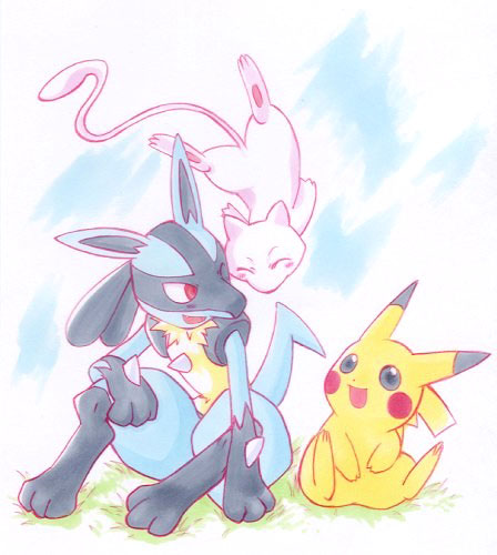 ::Mew-Pikachu-Lucario::