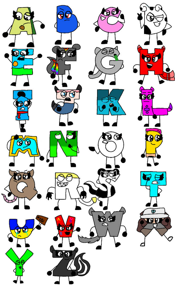 I made Lex's (FGTeeV's cousin's) alphabetons by NantlieWYang on DeviantArt