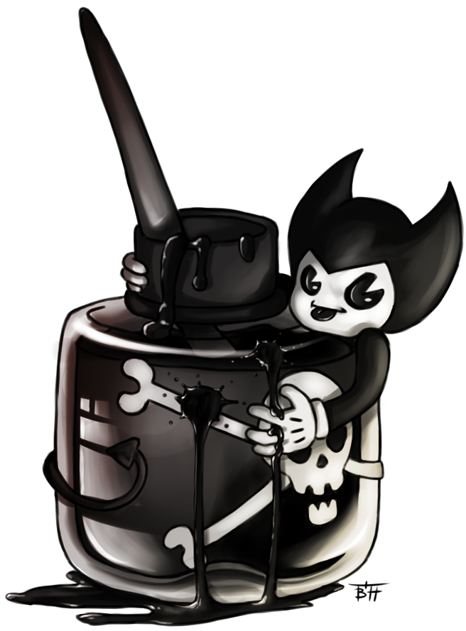 Bendy with an Ink Bottle