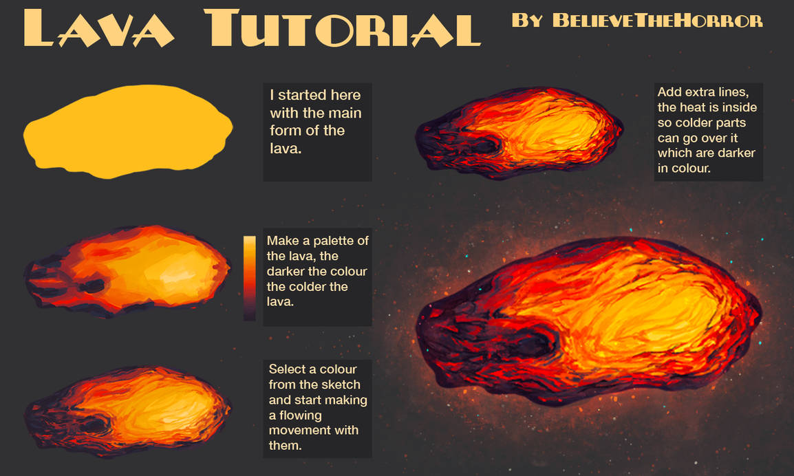 Lava Tutorial by FleshQB on DeviantArt