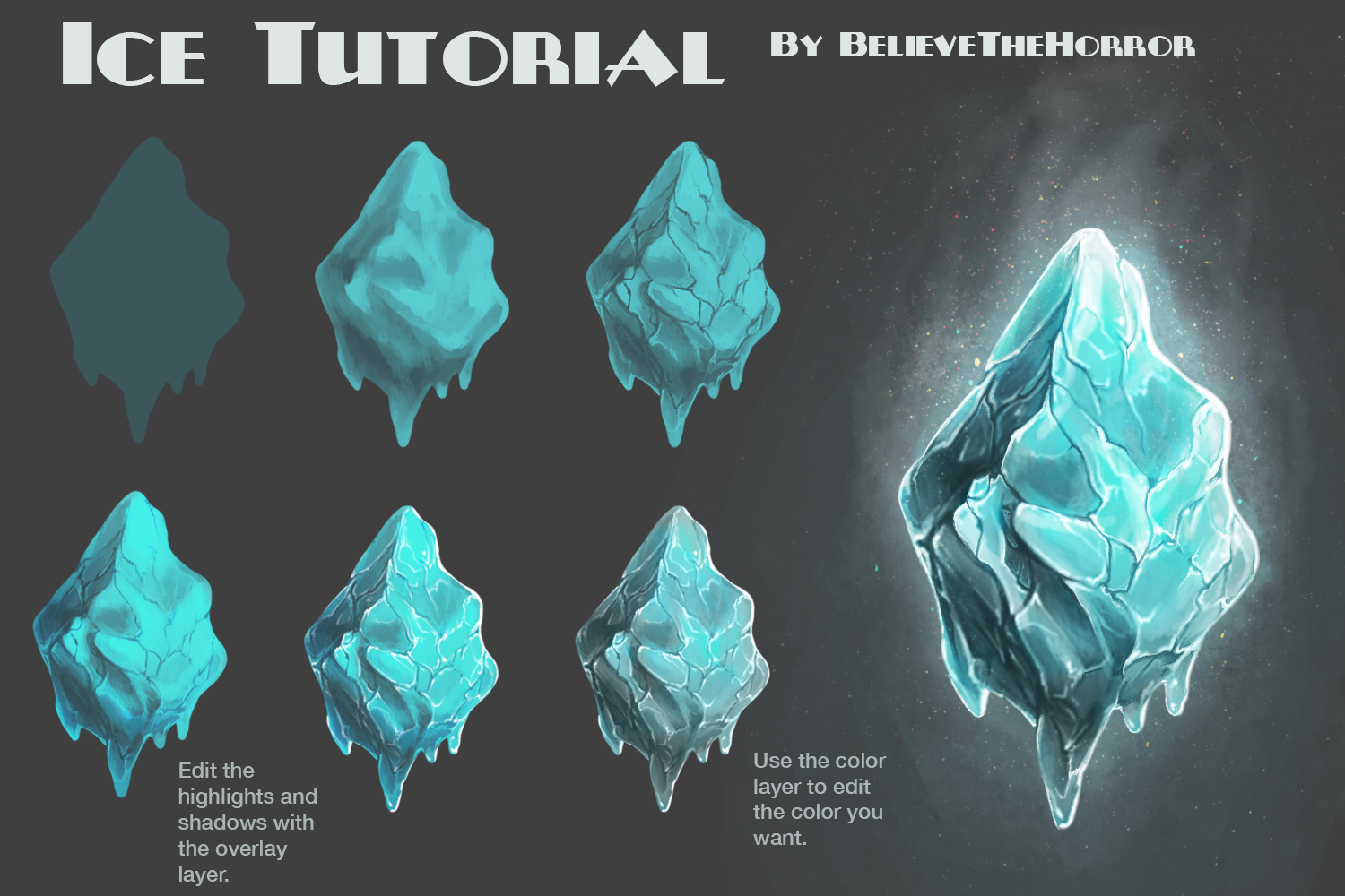 Ice Tutorial by FleshQB on DeviantArt