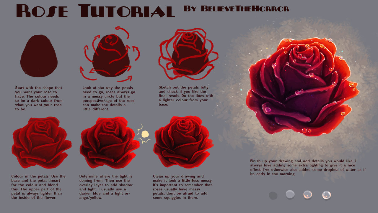 Rose Tutorial by BelieveTheHorror