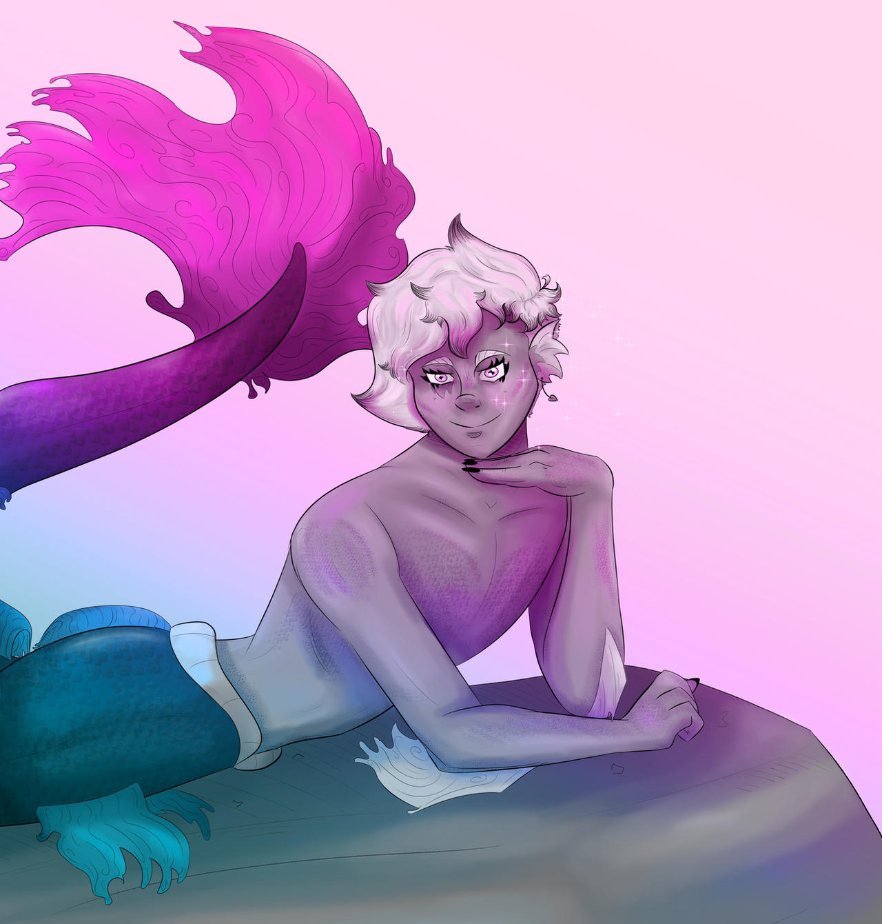 Merman Form Erasmus Merman form by HBillustrion on DeviantArt
