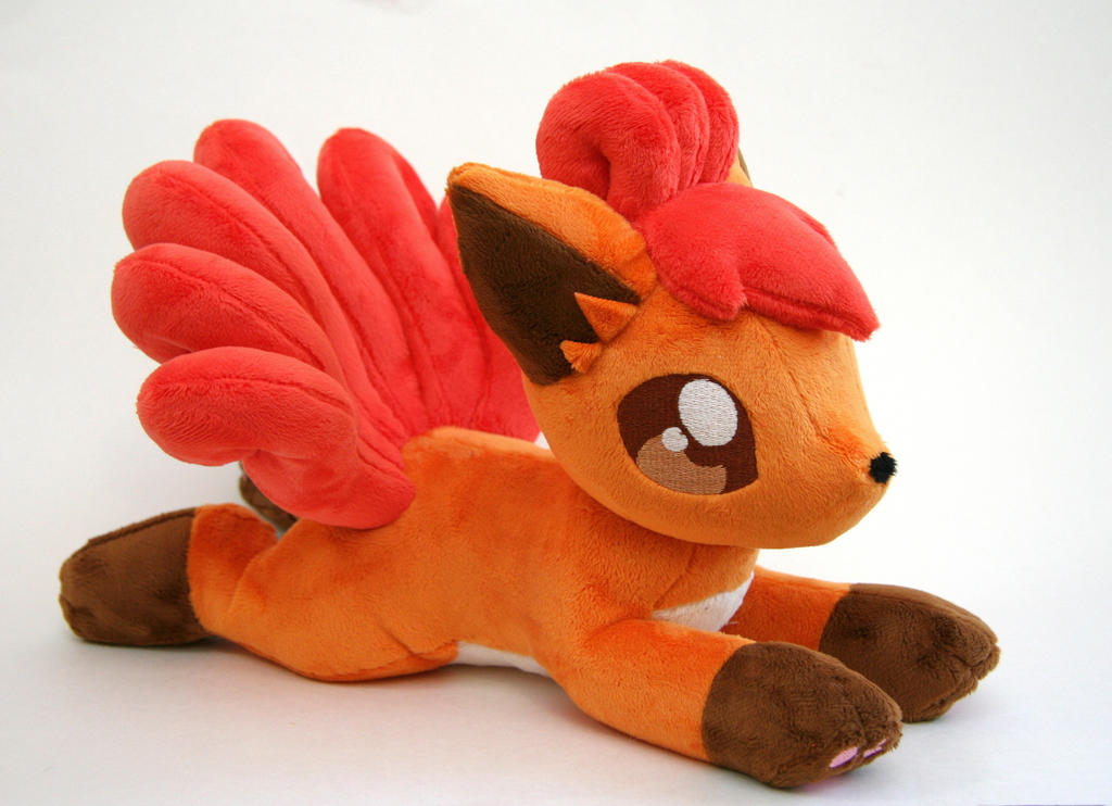 Laying Vulpix Plush by Yukamina-Plushies on DeviantArt