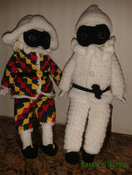 Harlequin and Pulcinella