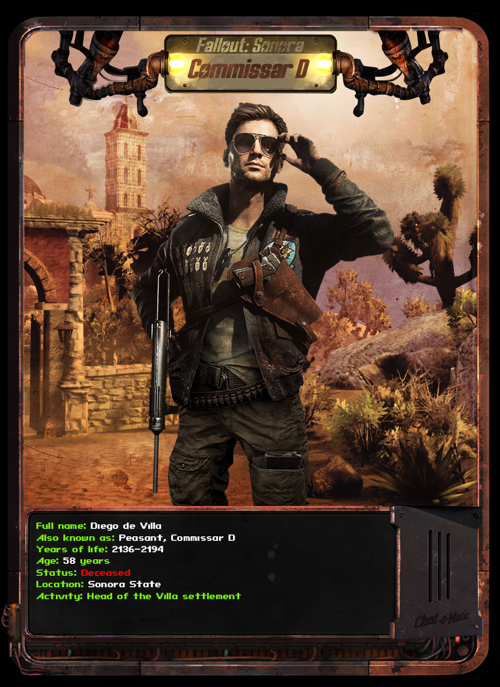 Fallout Collection Card - Marcus (Fallout 2/NV) by Customovsky on DeviantArt