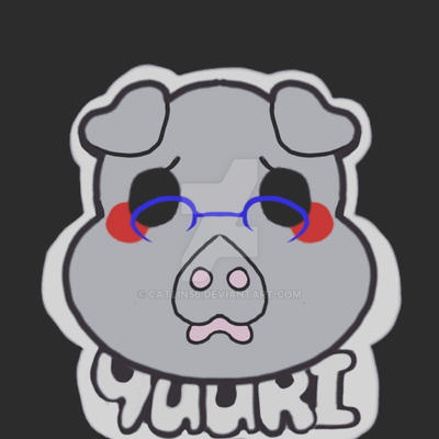 Yuurih Sticker Yuuri Badge Sticker by catlin56 on DeviantArt