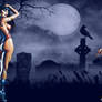 Vampirella and Pantha Wallpaper