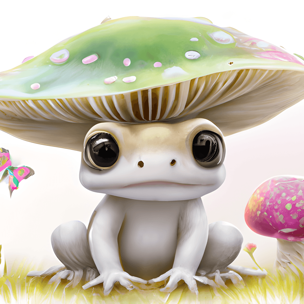 8k-Cute-Kawaii-Frog-With-Mushroom-62286715-1 by willowthepillow13 on  DeviantArt