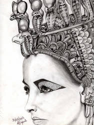 Cleopatra Liz Taylor Drawing