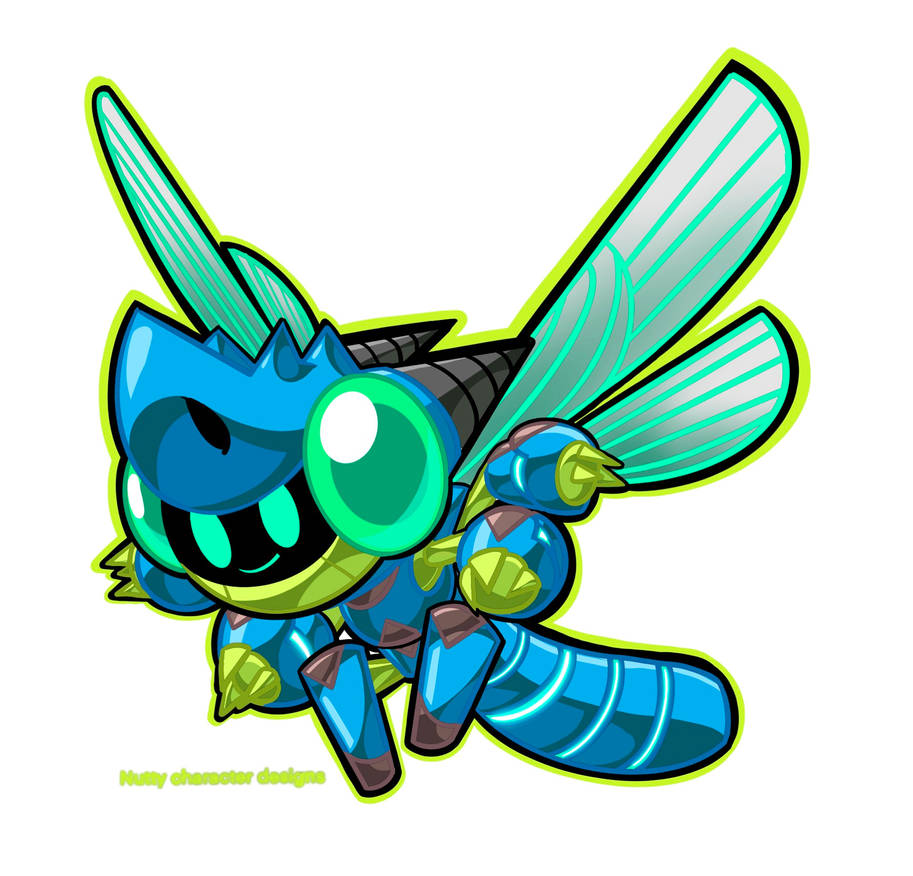 Bug bot 006: Blue darner by nuttybutterx on DeviantArt