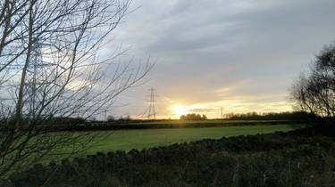 Sunset over the moors