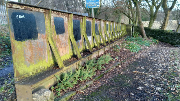 Old disused railway siding