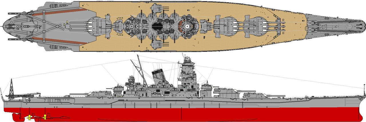 Yamato class battleship by yamato2199999 on DeviantArt