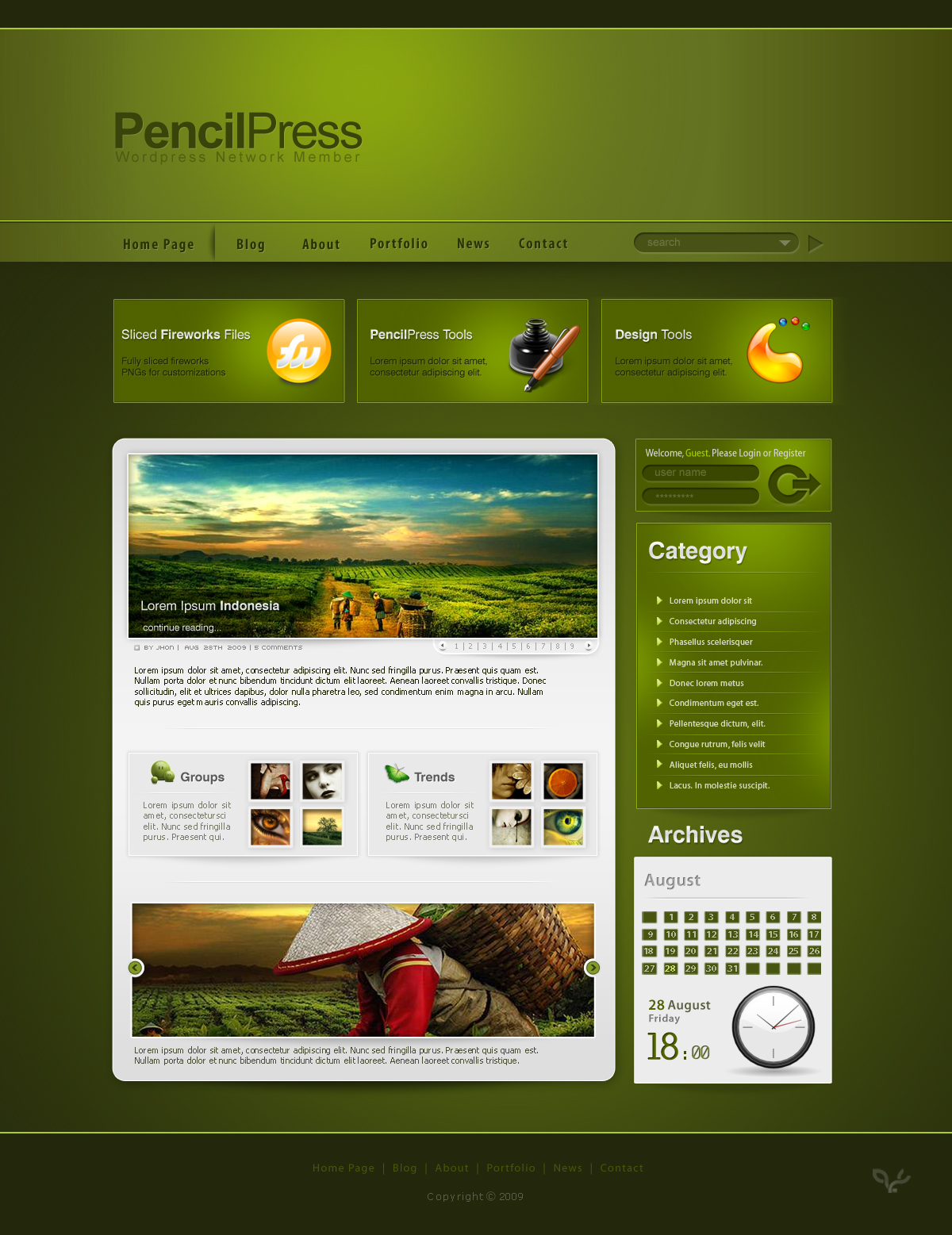 pencilpress theme