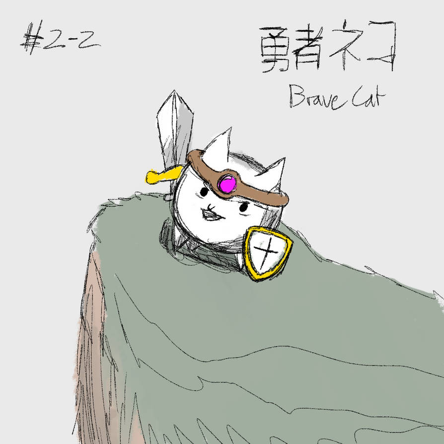 The Battle Cats: Brave Cat by Z4KUR3D on DeviantArt