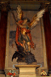 Archangel Miguel and Devil