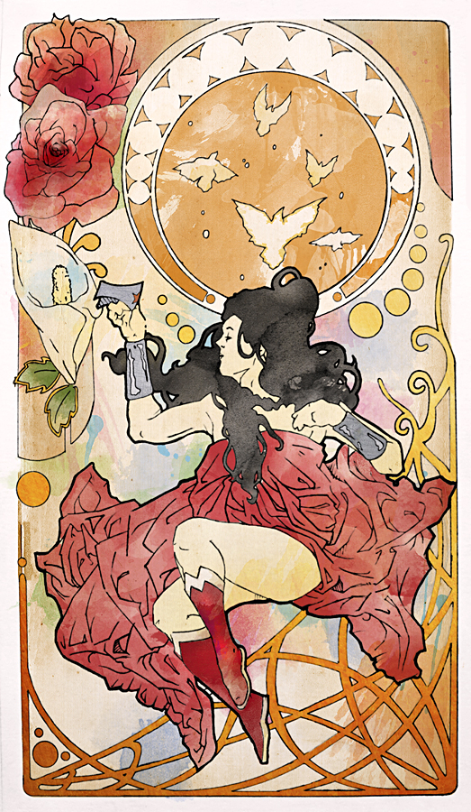 Wonder Woman Art Nouveau