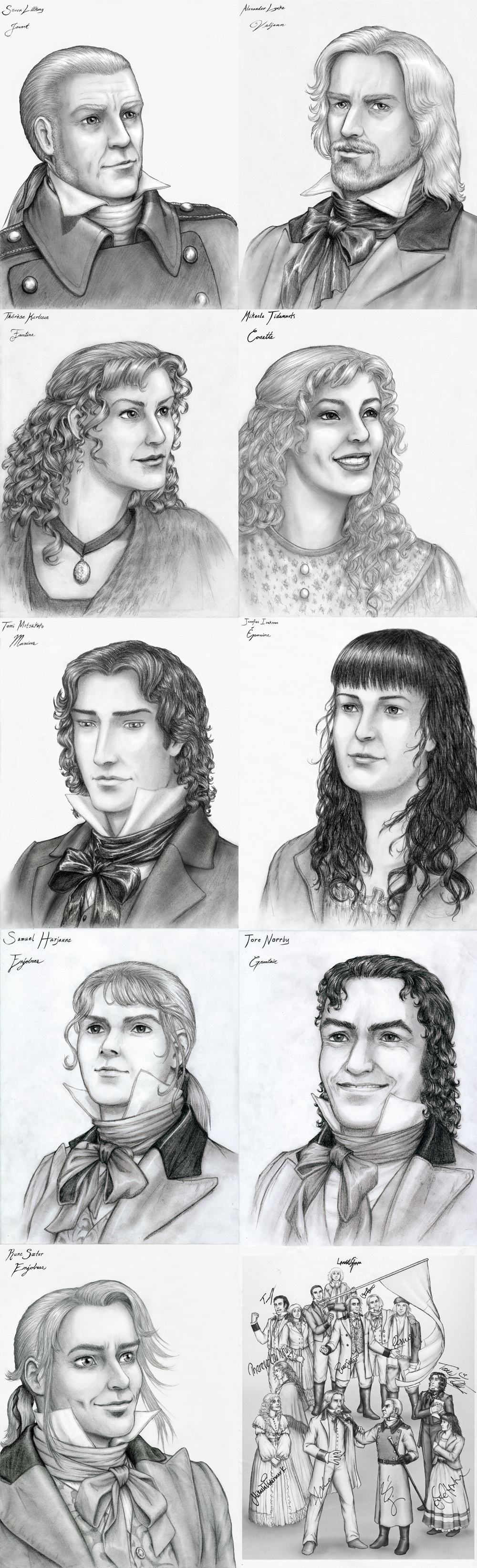 AST Les Mis Portraits