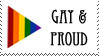 Gay And Proud Stamp by stamplover