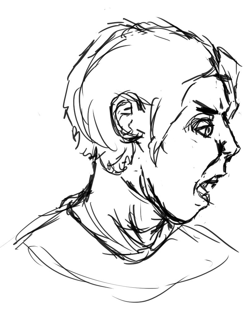 Side portait by BlockTwitch on DeviantArt