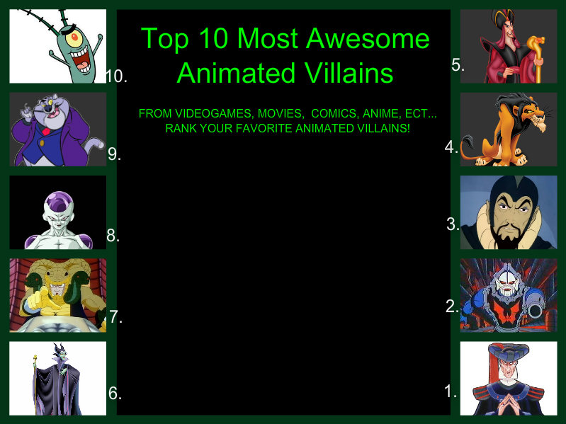 My Top 10 Favorite Villains By Darkwinghomer On Deviantart My Top 10 Favorite Villains By Darkwinghomer On Deviantart