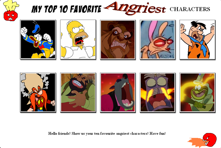 ChumleysCartoons' Top 10 Favorite Angry Characters by DarkwingHomer on ...