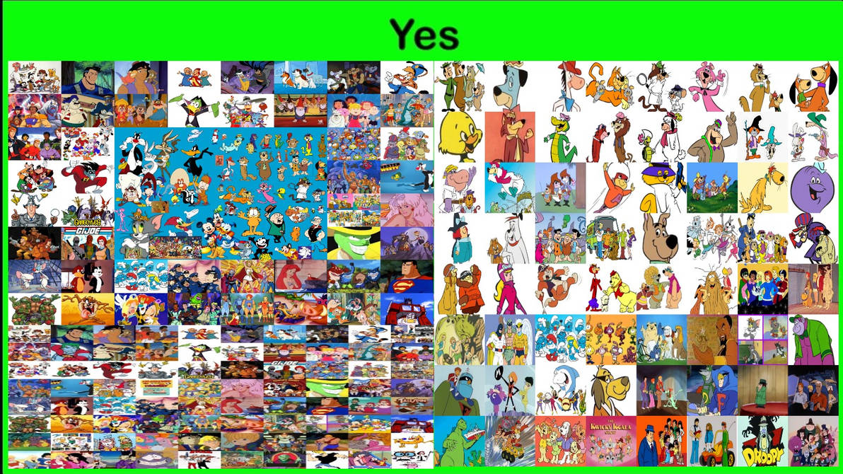 My Yes Cartoons List by DarkwingHomer on DeviantArt
