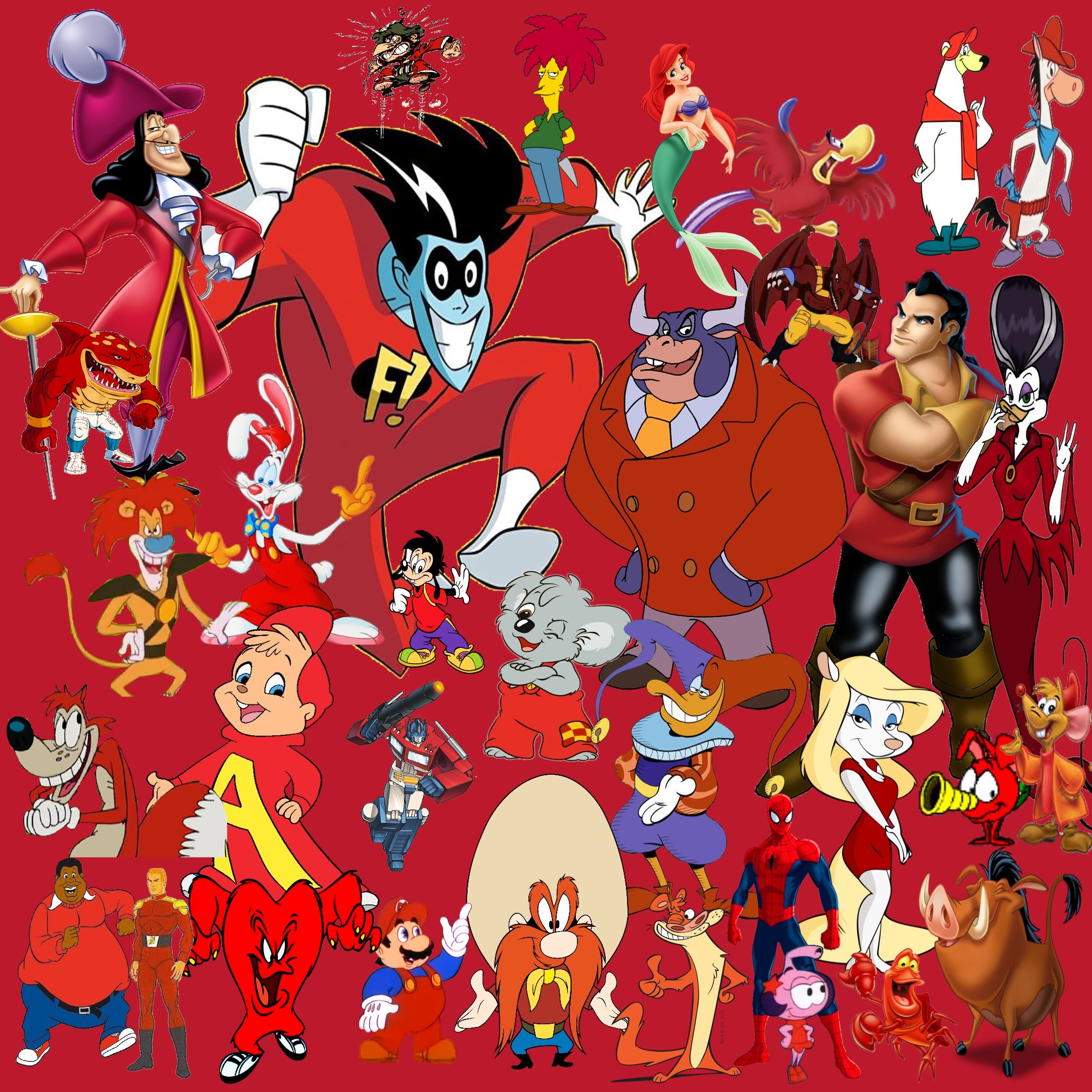 Red Rabbit Cartoon Characters Life in Red - Animated Red Characters by DarkwingHomer on DeviantArt