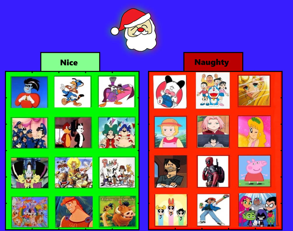 My Santa's Nice and Naughty List Template by DarkwingHomer on DeviantArt