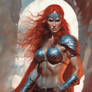 Red Sonja fanart No 9. Desert trip portrait