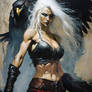 Nordic mythology heroine Drifa portrait