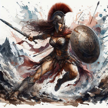Spartan Queen Gorgo goddess legend in fight