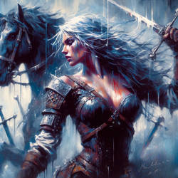 Legendary Fantasy|Ciri|from Witcher|Rainy Day|