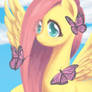 Fluttershy and Butterfly