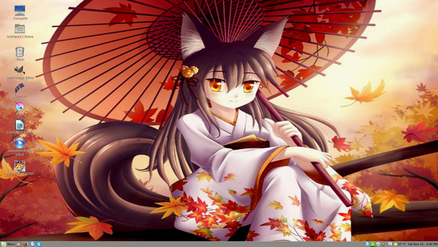 Autumn Kitsune Desktop