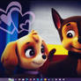 Paw Patrol - Chase x Skye - Love Desktop