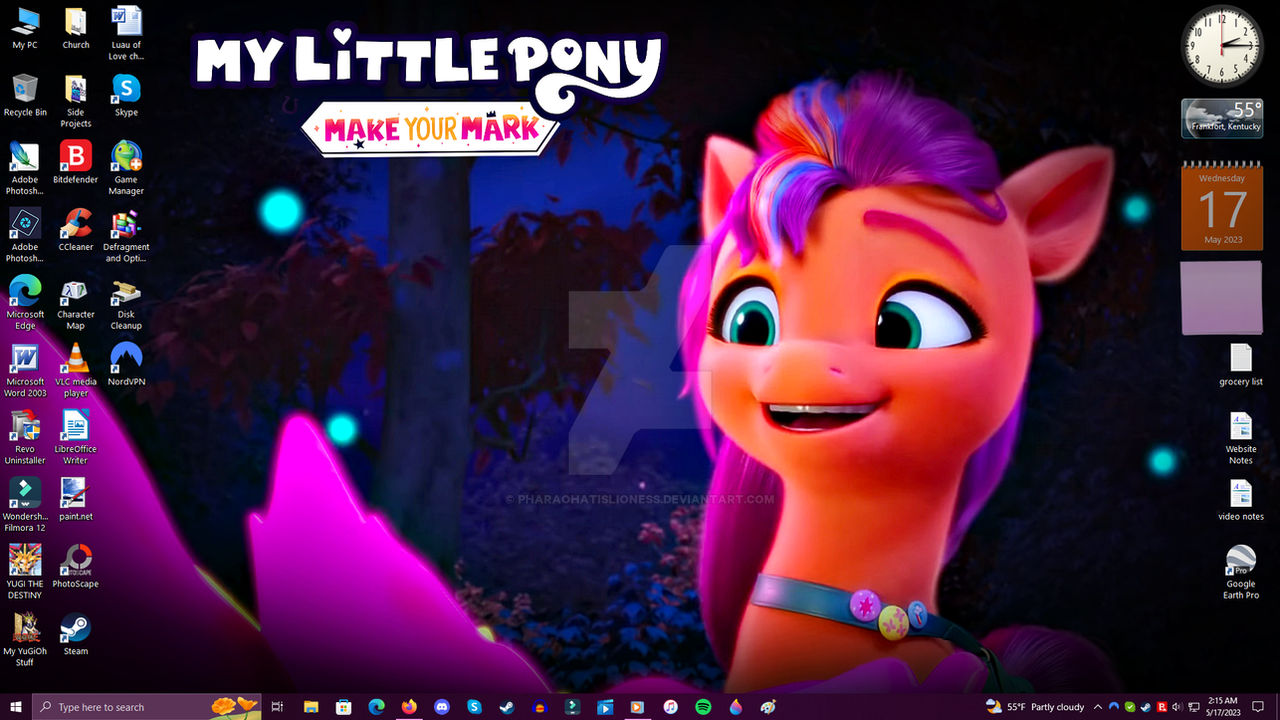 Sunny and the Flower Desktop