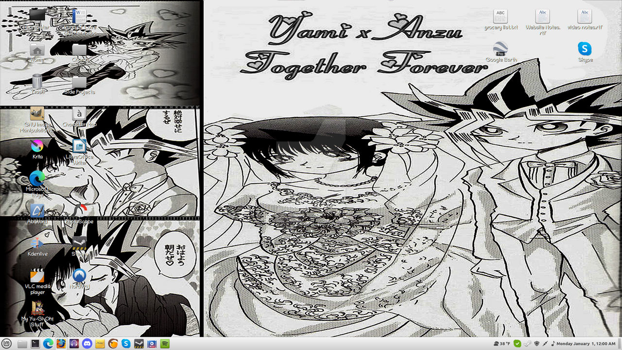 Yami x Anzu Wedding Desktop - Linux Mint