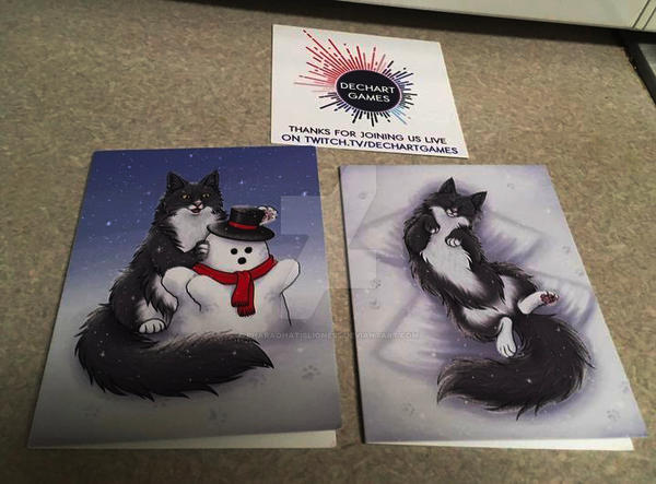 Winter Kitty Postcards 2023