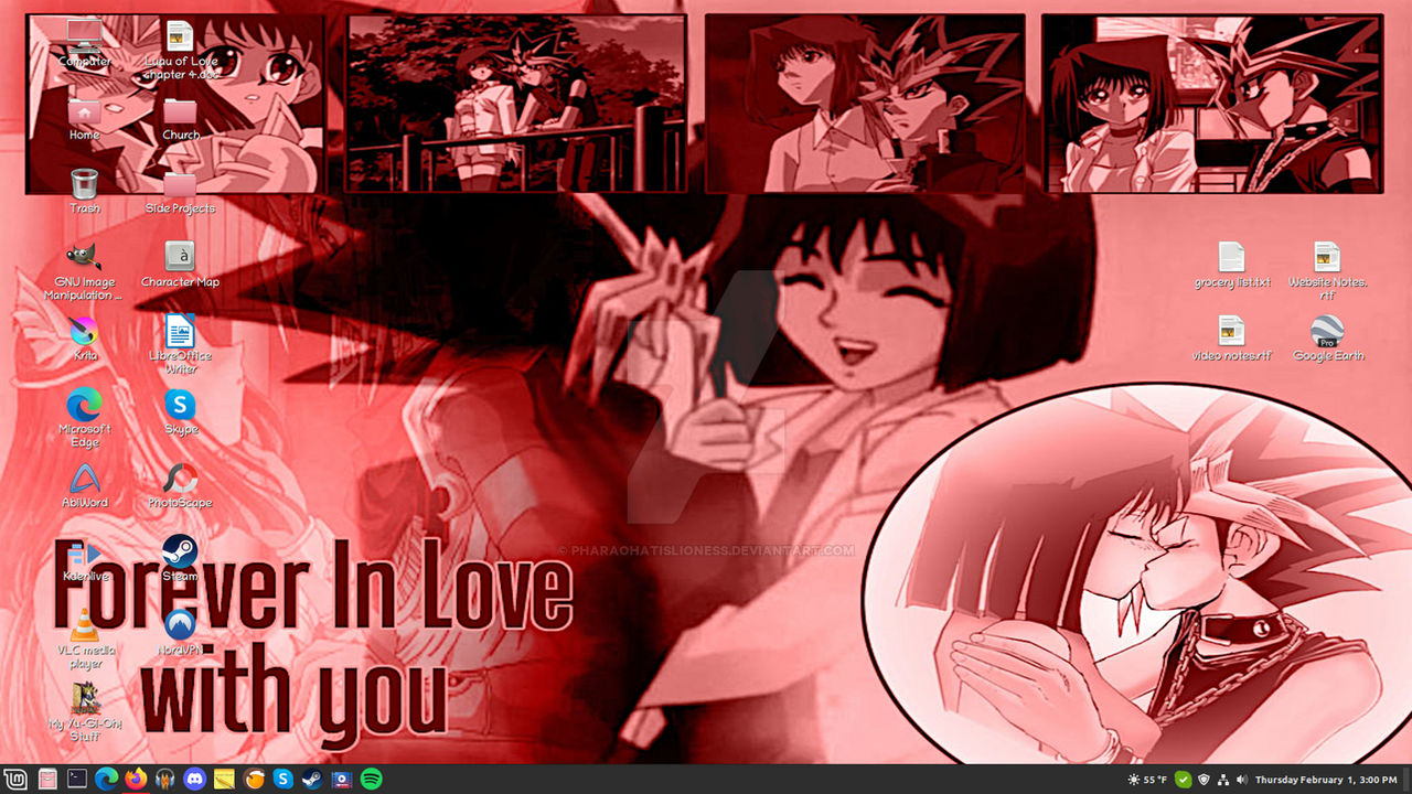 Yami x Tea Forever In Love Desktop - Linux Mint