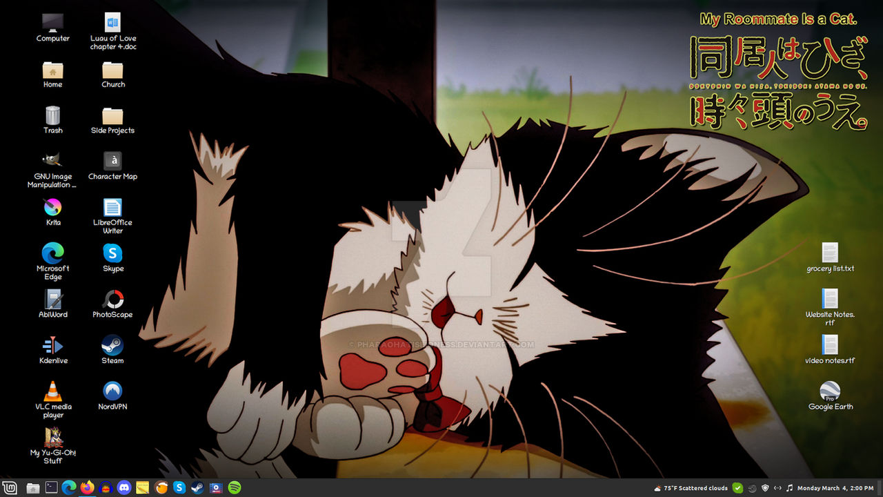 Haru 'Blep' Bathe Desktop - Linux Mint