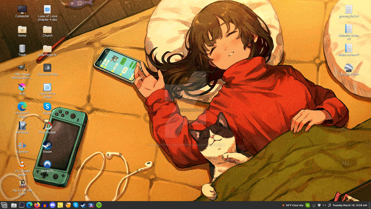 Time For A Cat Nap Linux Desktop