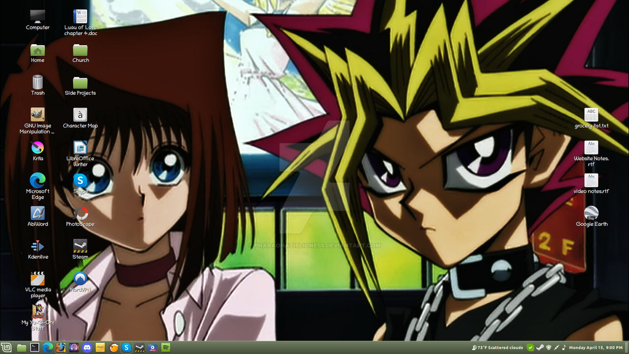 Yami x Tea Green Desktop - Linux Mint