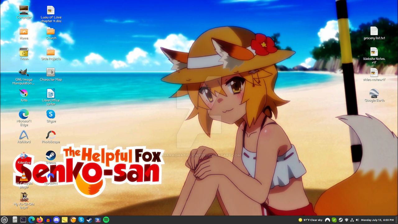 Summertime Senko-San Desktop