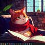 Cozy Ginger Cat Desktop - Windows 11