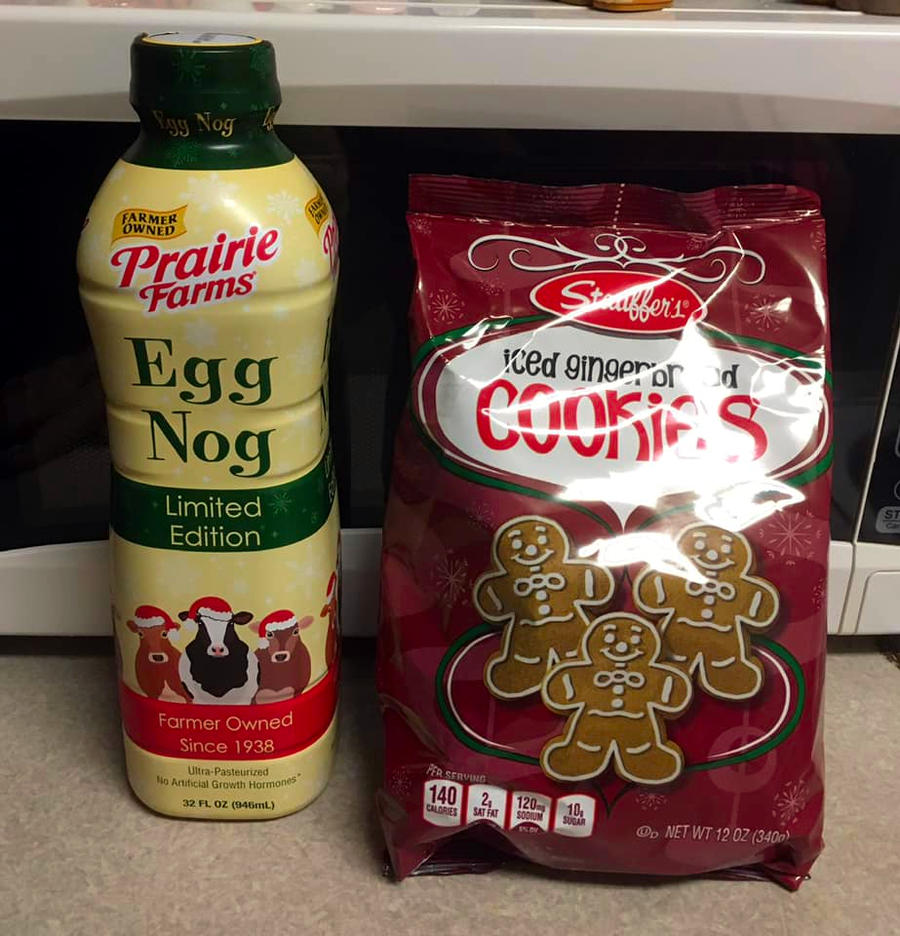 Eggnog And Iced Gingerbread Cookies