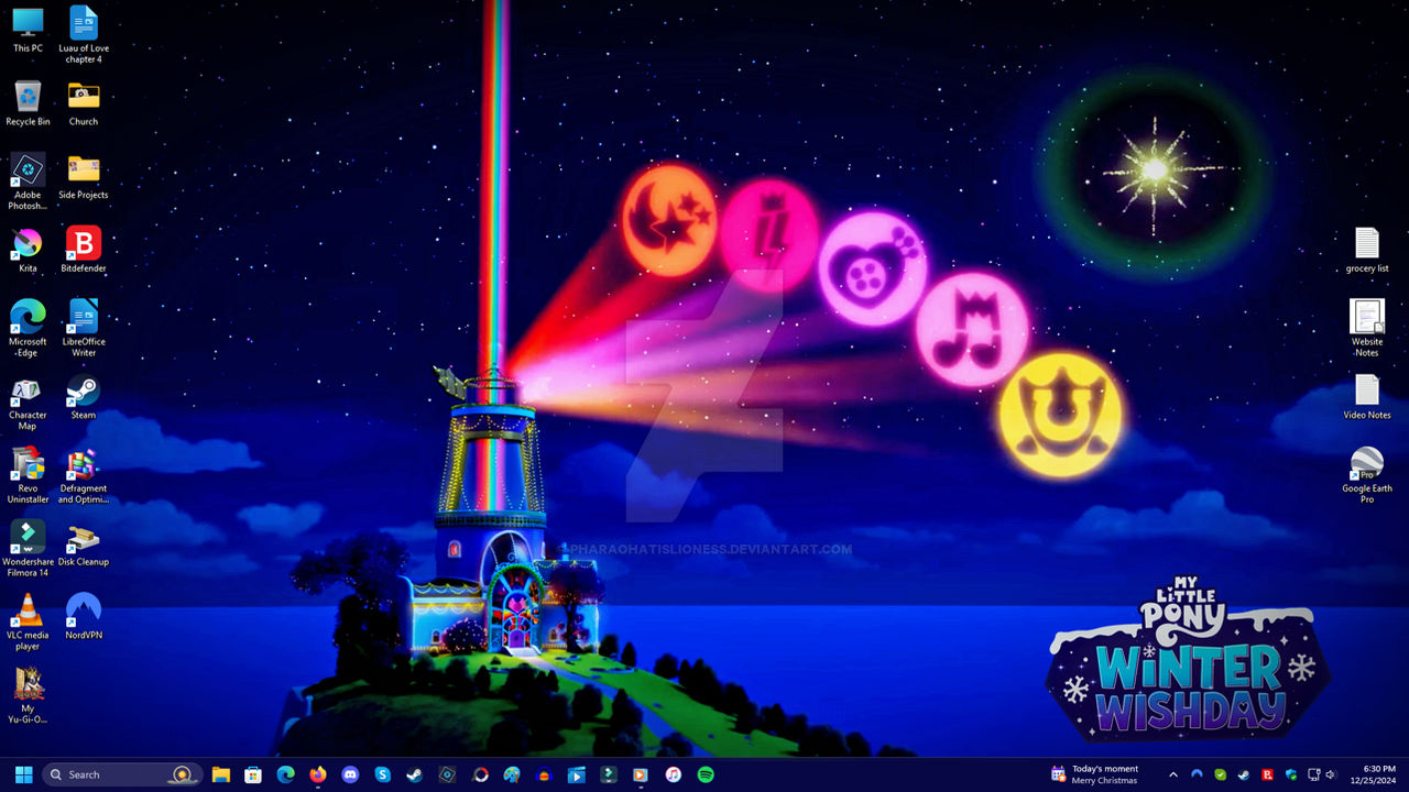 MLP Crystal Brighthouse Windows 11 Desktop